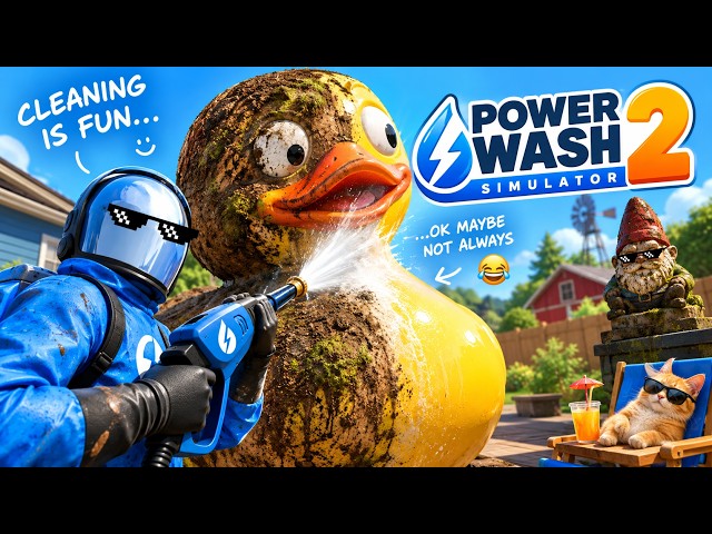 Satisfying Cleaning… Until Things Got WEIRD 😂 | PowerWash Simulator 2