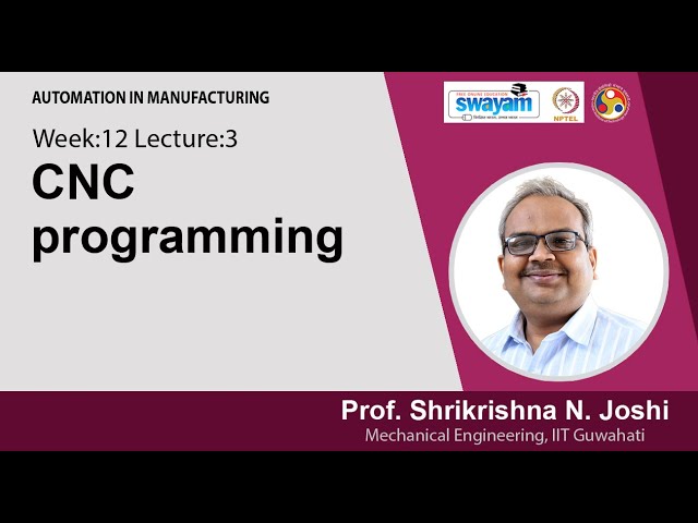 Lec 38: CNC programming