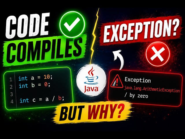 😱 Code Compiles Successfully… So Why Does an Exception Occur? | Java