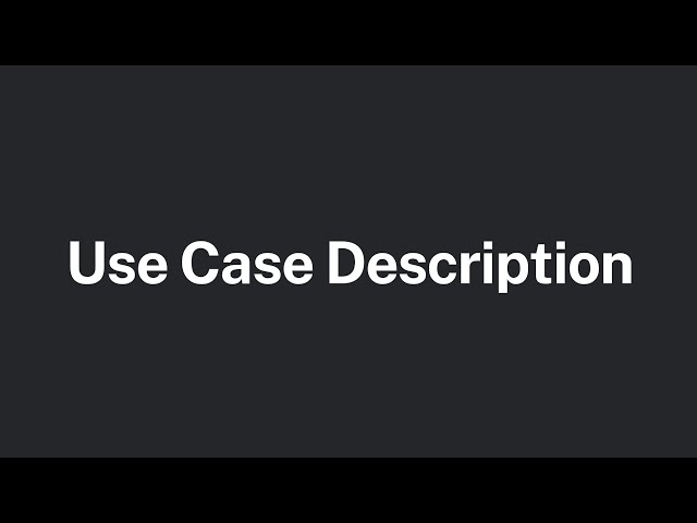 Use Case Description in Arabic | Abdelatef Mohammed