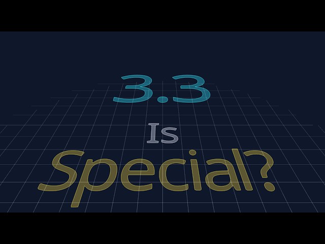 3.3 Is Special?