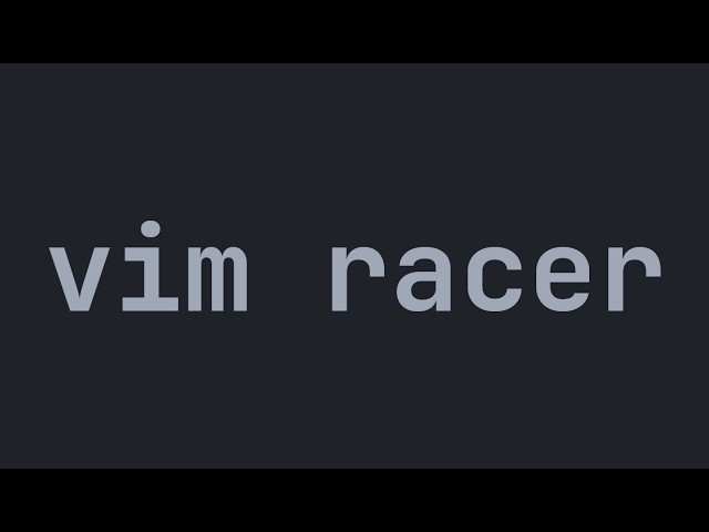 vim racer Multiplayer Trailer