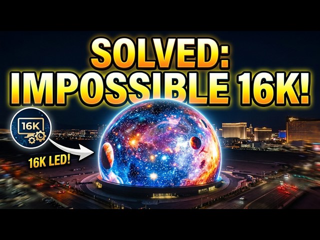 How The Sphere in Las Vegas Solved The Problem of Impossible 16K Projections