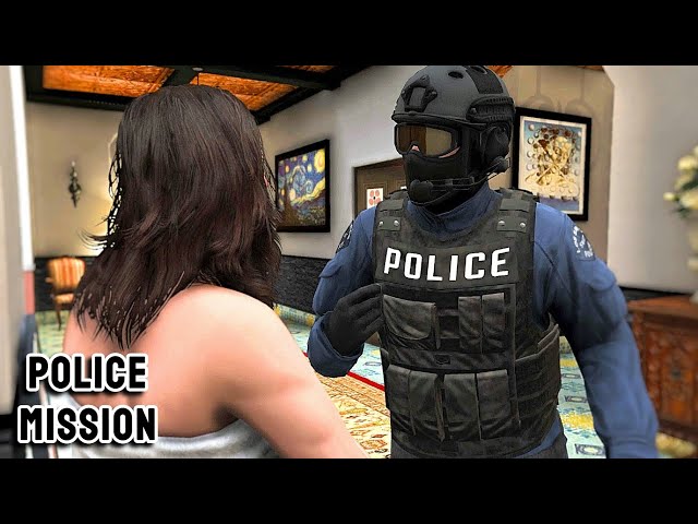 GTA 5 Mission (Remastered) - Police Michael and his Wife