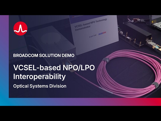 Broadcom Solution Demo: VCSEL-based NPO/LPO Interoperability