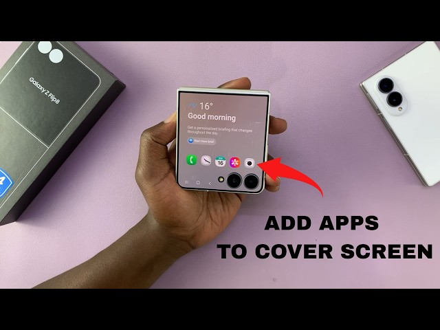 How To Edit (Add / Remove) Apps From Cover Screen Home Screen On Samsung Galaxy Z Flip 8