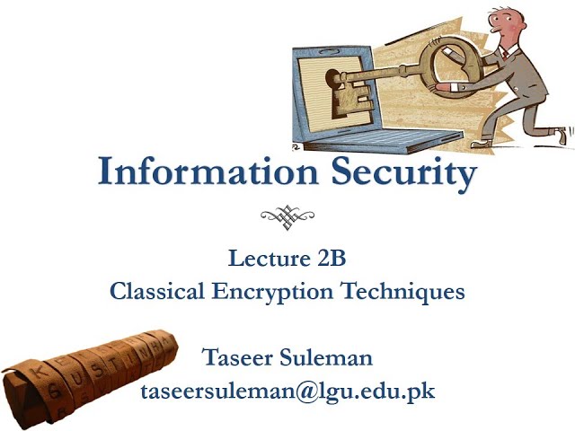 Information Security Course Urdu/Eng | Lecture 02B Classical Encryption Techniques - Ceaser Cipher