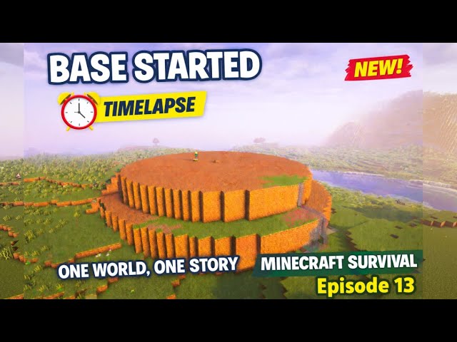 Base Building Begins 🏗️ | One World, One Story #13 | Minecraft Survival Telugu