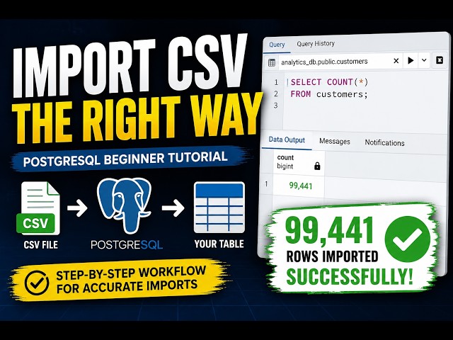 The Correct Way to Import CSV Files into PostgreSQL