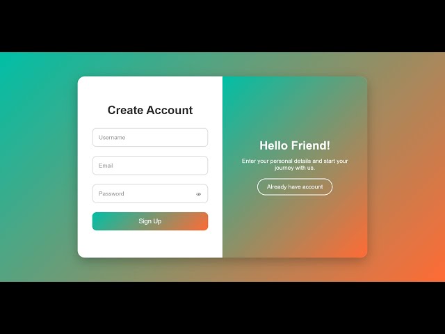Modern Login & Register Form with Flip Animation | HTML, CSS & JavaScript 🔥