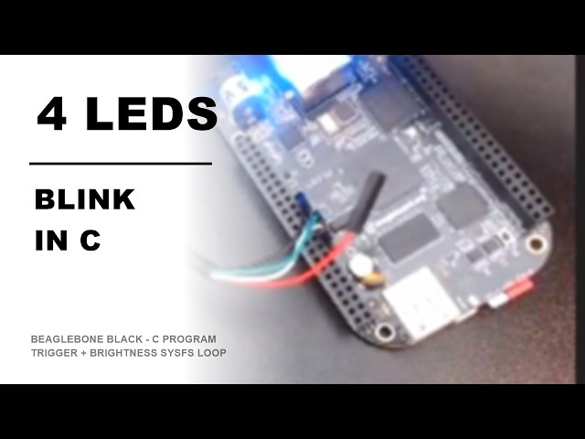 Blink BeagleBone Black LEDs From C — sysfs
