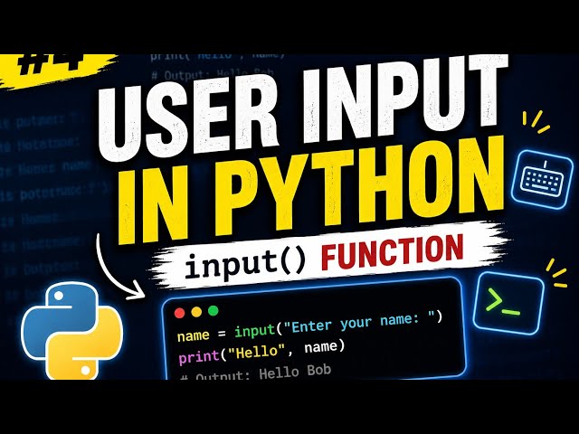 User Input in Python | input() Function Explained | Python Course for Beginners #4