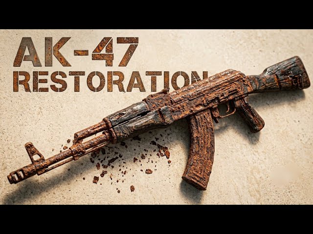 AK 47 Restoration | This AK 47 was completely destroyed, Here's What Happened