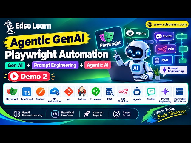 Demo 2 | How to create project | Typescript vs Javascript | GenAI vs Agentic GenAI | Edso Learn