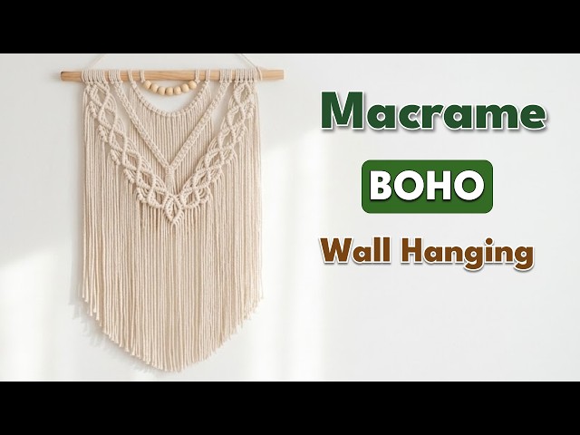 DIY Boho Layered Macrame Wall Hanging | Easy Step-by-Step Tutorial