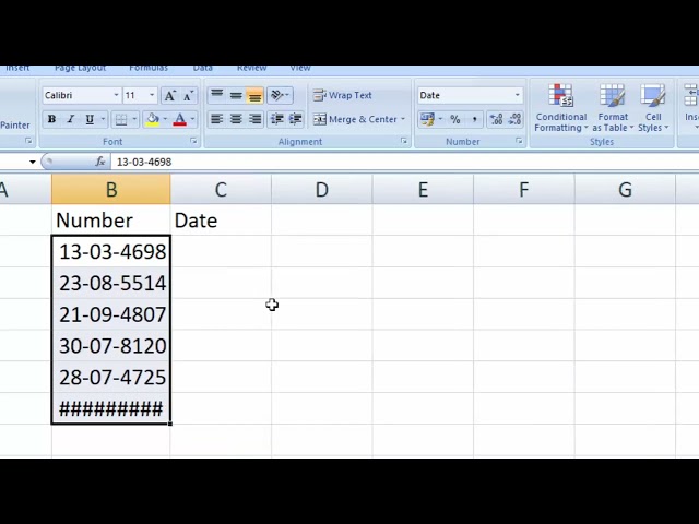Change into Date Format in Microsoft Excel@COMPUTEREXCELSOLUTION
