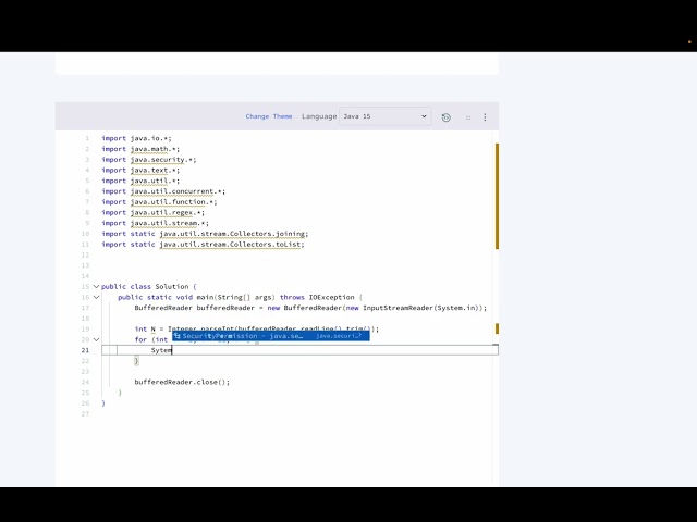 Hackerrank Java Loops I