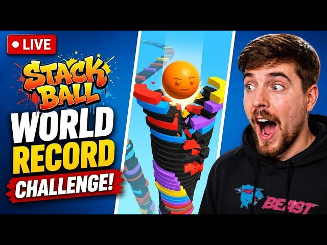 🚨 STACK BALL LIVE! Breaking My Highest Score?! 😱🔥 | World Record Challenge
