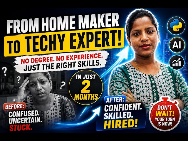 From Home Maker to Techy Expert in 90 days