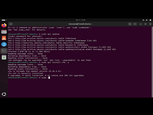 Instalación de un firewall en Ubuntu Linux
