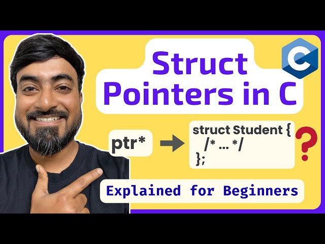 Struct Pointers in C | Pointers Explained | C Programming for Beginners