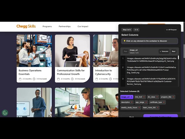 How to Easily Scrape Education Program Listings from Chegg.com with Minexa.ai