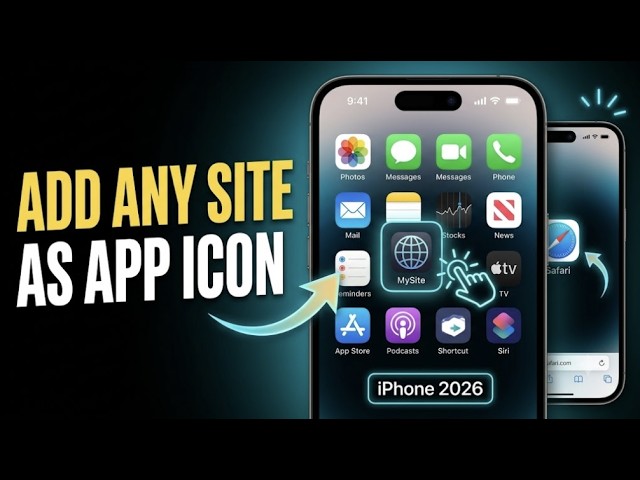 How To Add A Website To Your Home Screen On iPhone 2026: Save Any Site Shortcut As An App Icon!