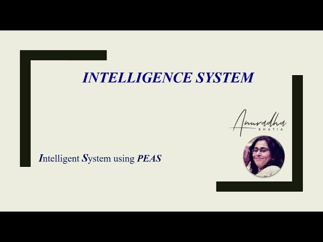 Intelligent System using PEAS