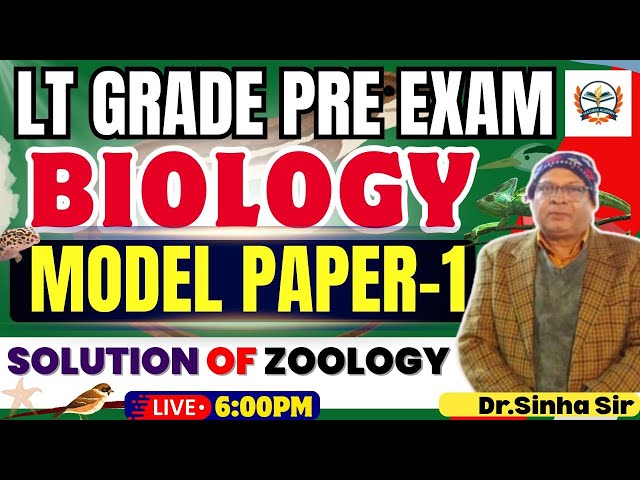 LT Grade Biology | UP LT Grade Pre Biology Model paper 01| Solution of Zoology | By Teachers Academy
