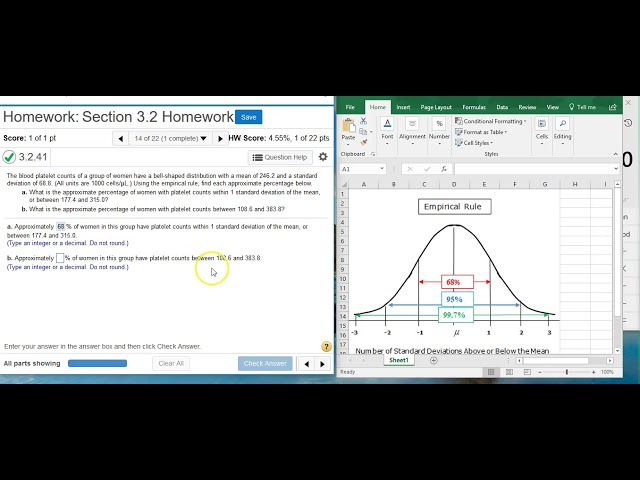 [3.2.41] Using the Empirical Rule to derive proportions
