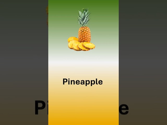 Pineapple in 11 Languages – Can You Guess Them All? #learnlanguages #multilingual #languagefun