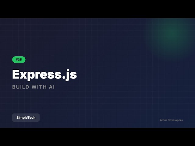 Express.js - Building REST APIs | Full Stack Development #35