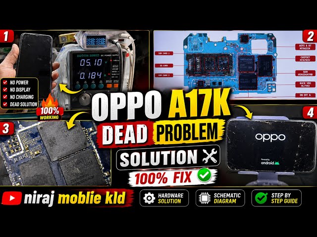 Oppo A17K Dead Solution | Oppo Mobile Dead Solution! Mobile Motherboard Repair! #4gmobilefix#dead