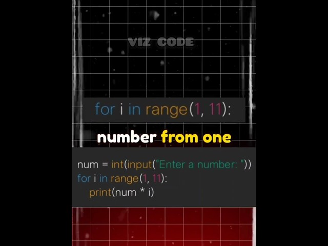 #20 Stop Memorizing Loops ❌ Build This Python Project Instead 🚀 #vizcode