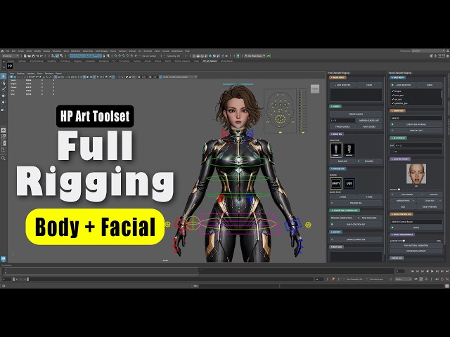 How to Rig a Character in Maya with HP Art Toolset | Full Tutorial - Part 04
