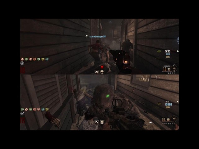 Buried split screen