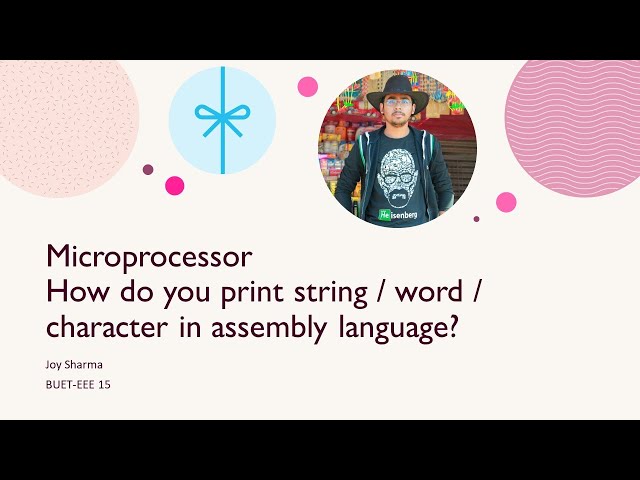 CHARACTER and Number PRINTING TO DISPLAY USING ASSEMBLY LANGUAGE  || 8086 Microprocessor in bangla