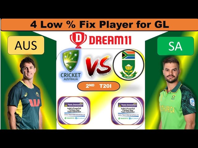 AUS vs SA Dream11 Prediction|AUS vs SA Dream11|AUS vs SA Dream11 Team| #TG