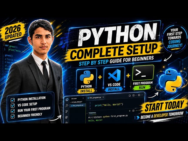 How to install Python for beginner and VS code Install | python install Karne ka tarika 