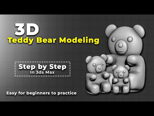 Teddy Bear Modeling | 3ds Max Speed Modeling Tutorial