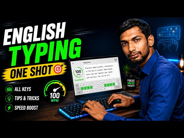 English Typing Masterclass | Learn Touch Typing from Scratch (Full Course)