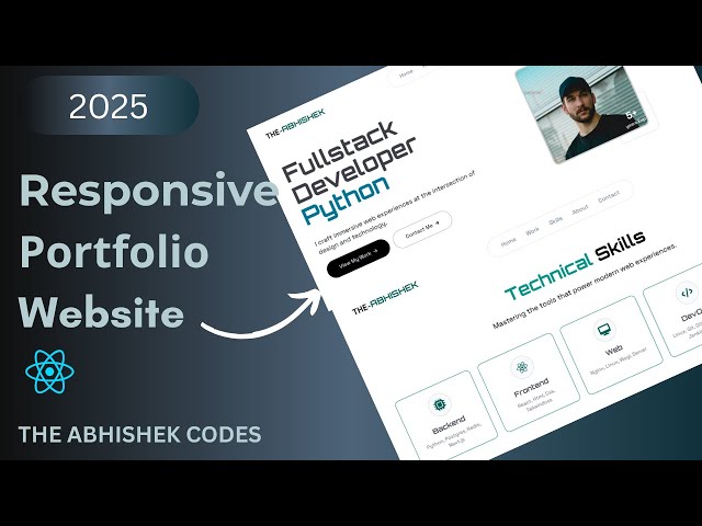 How To Create Portfolio Website Using React JS and Tailwind CSS | React JS Project Tutorial in Hindi