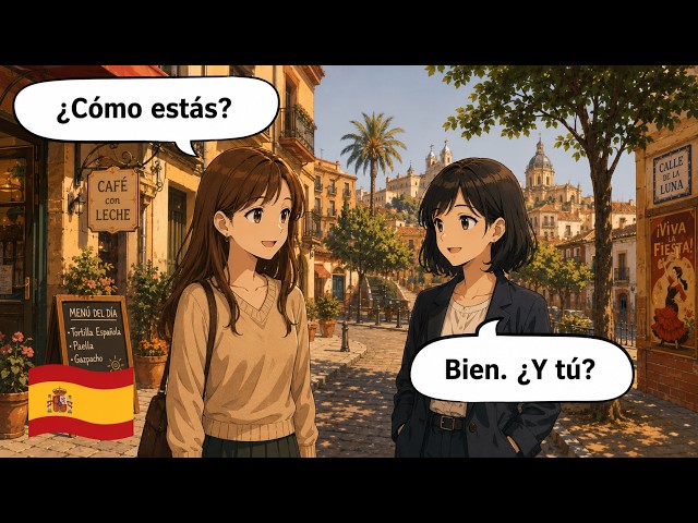 60 Minutes of Spanish Conversations for Beginners (A1–A2) | Listening & Speaking Practice