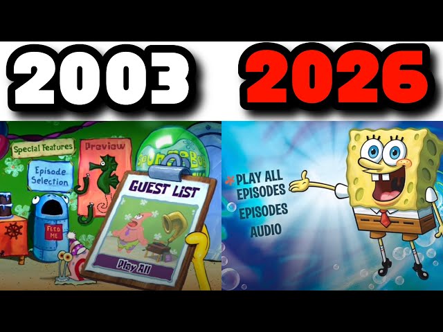 The Downfall Of Spongebob DVD Menus