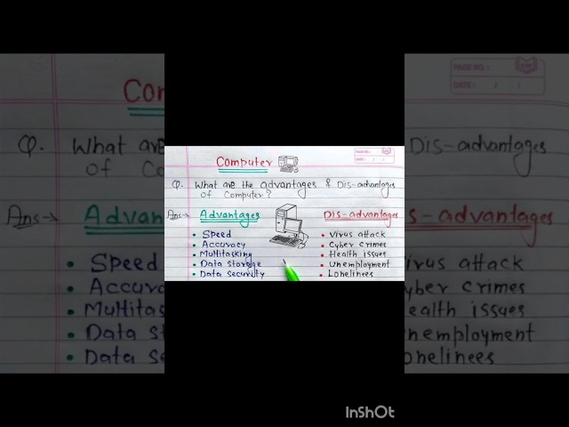 Computer🖥🖥Advantages & Disadvantages #computerscience #computer #education #easylearning