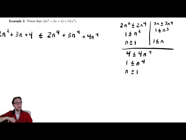 Asymptotic Notation 4 - Second Example of Big O Notation