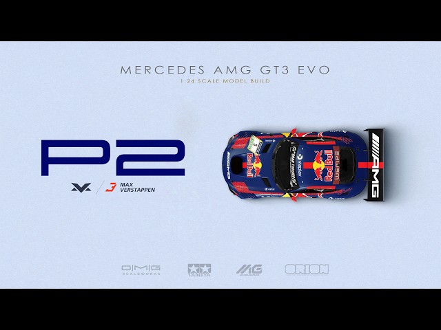 2 | Verstappen's Mercedes AMG GT3 EVO | Tamiya | 1/24 | Scale Model Building | ASMR