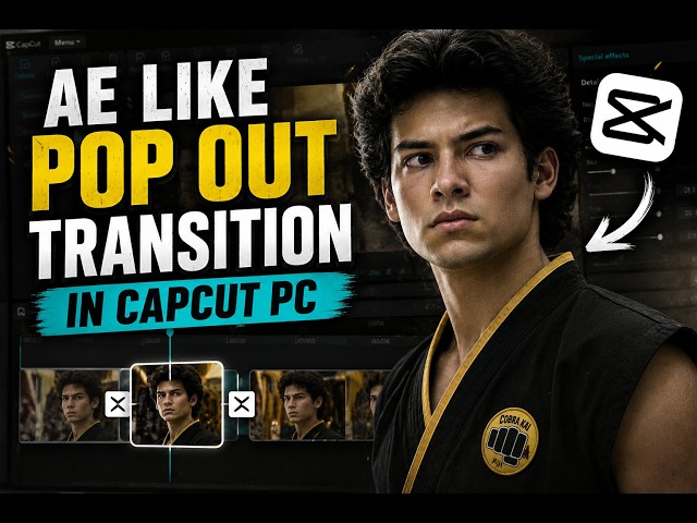 Viral Pop Out Transition like AE in Capcut PC | Easy Tutorial Capcut
