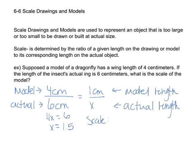 6-6 Scale Drawings and Models