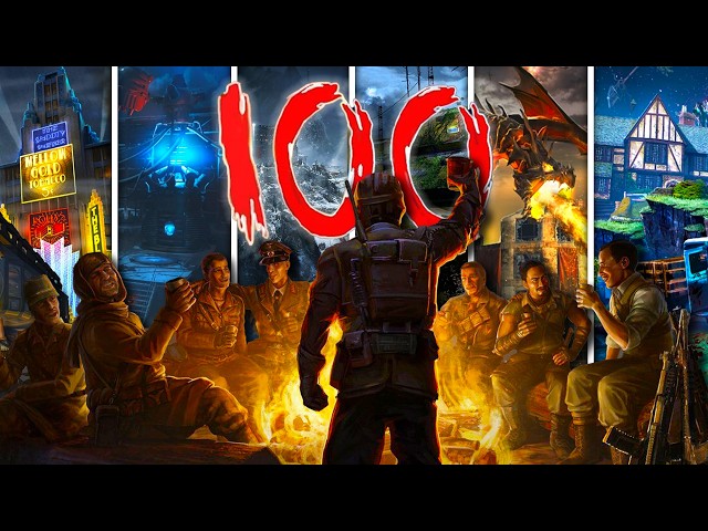Round 100 on Every Bo3 Zombies Map IN ONE SITTING